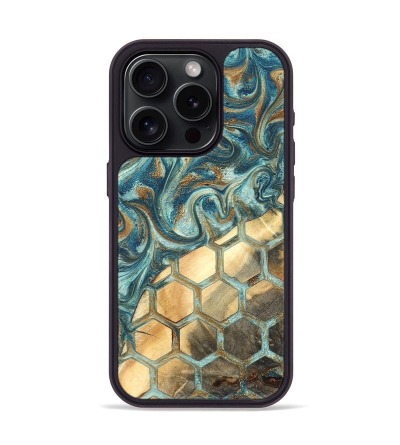 iPhone 15 Pro Wood Phone Case - Margret (Pattern, 820022)