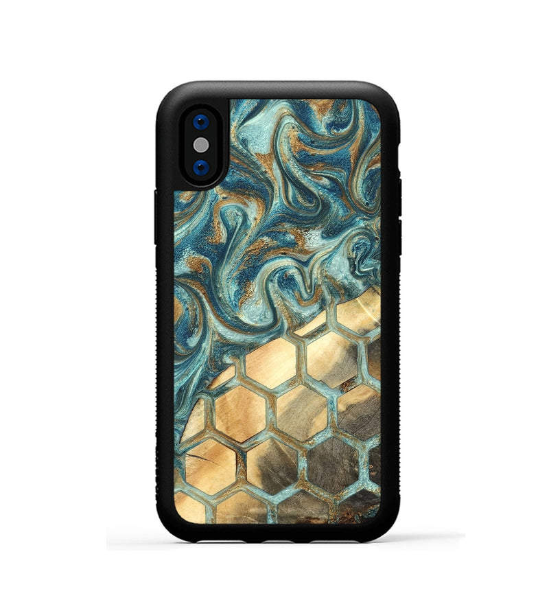 iPhone Xs Wood Phone Case - Margret (Pattern, 820022)