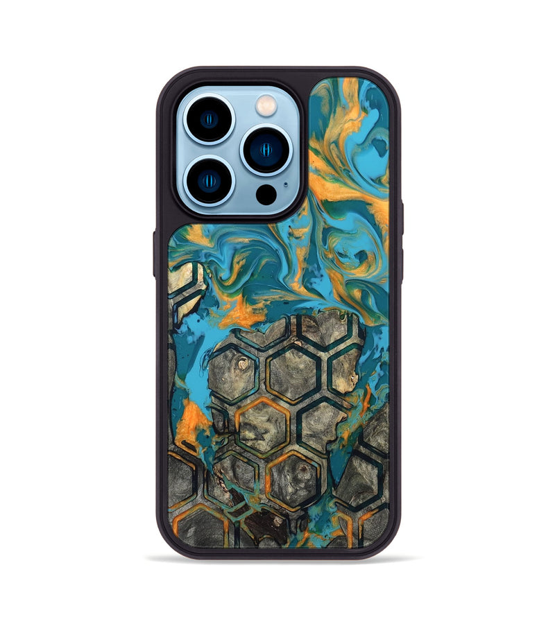 iPhone 14 Pro Wood Phone Case - Analia (Pattern, 820023)