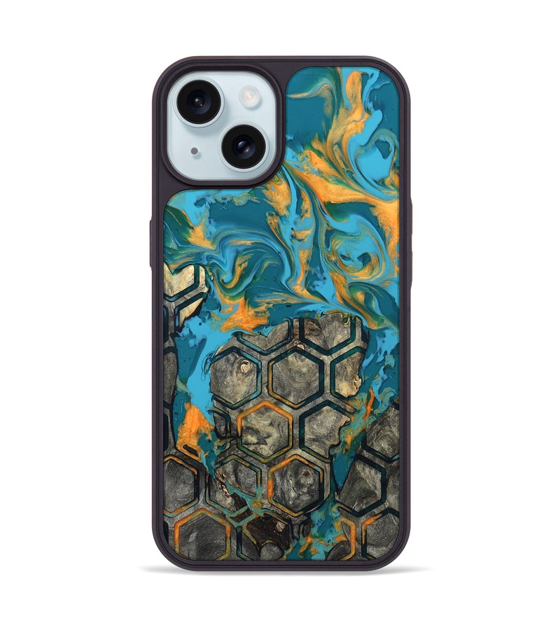 iPhone 15 Wood Phone Case - Analia (Pattern, 820023)