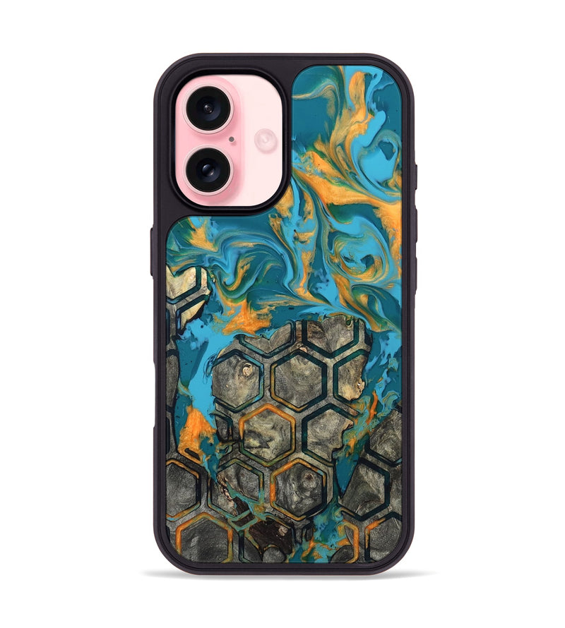iPhone 16 Wood Phone Case - Analia (Pattern, 820023)
