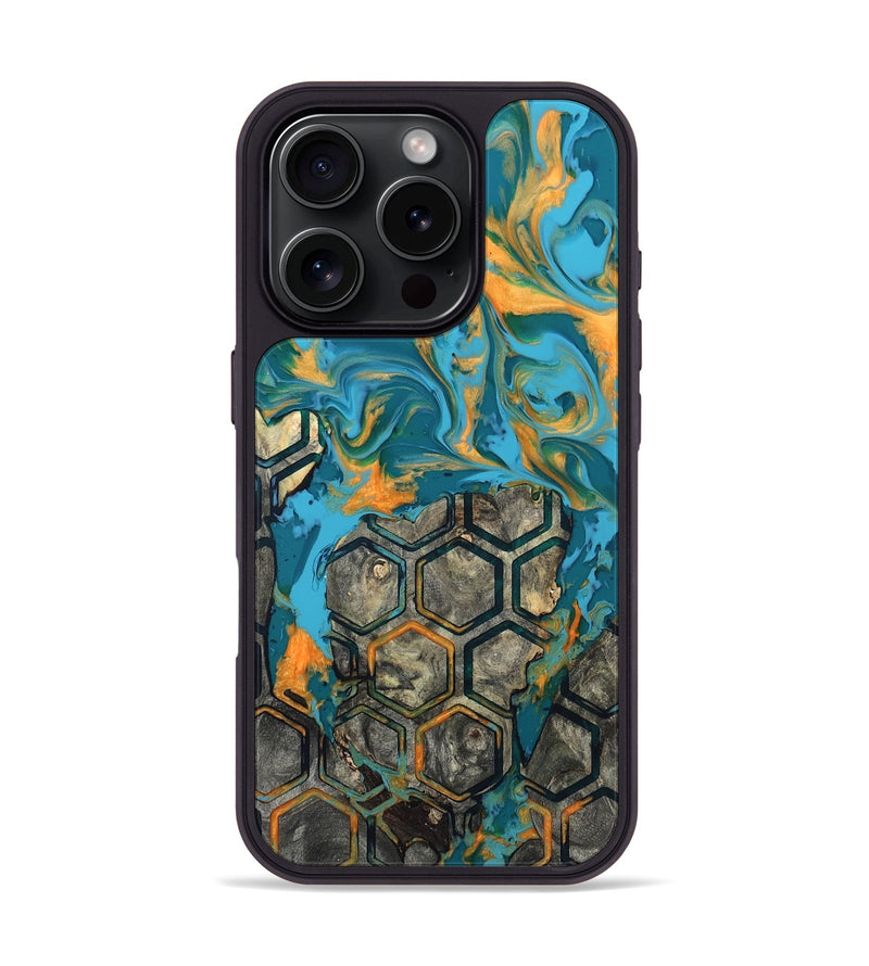 iPhone 16 Pro Wood Phone Case - Analia (Pattern, 820023)