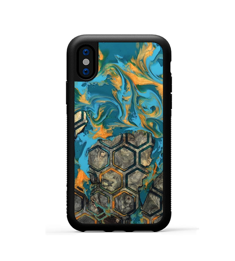 iPhone Xs Wood Phone Case - Analia (Pattern, 820023)