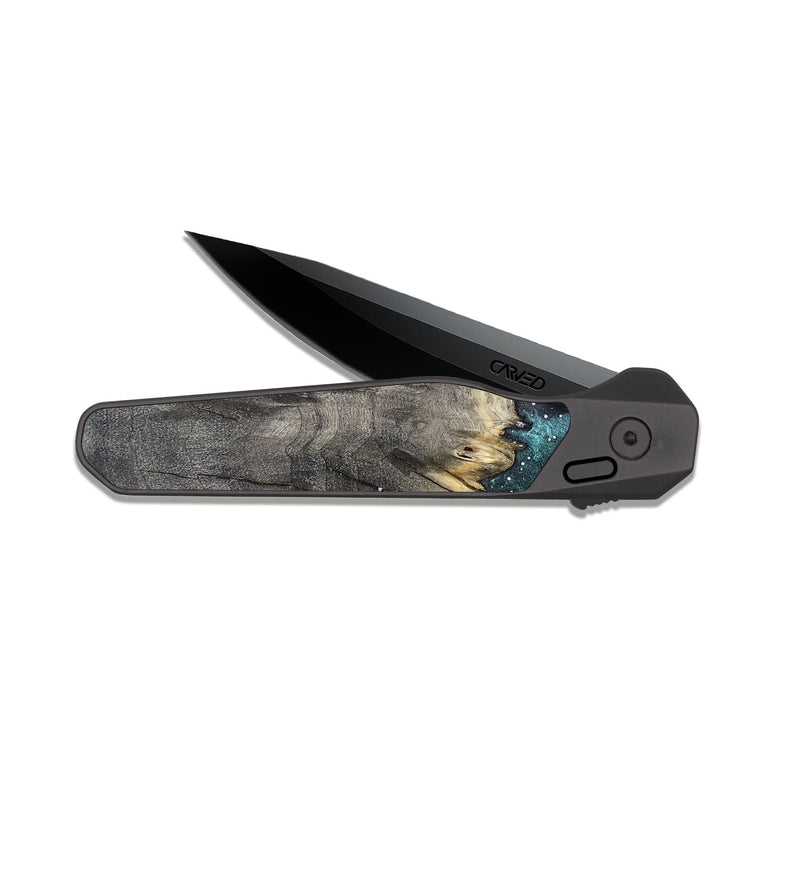 EDC Dark Slate Wood Pocket Knife - Viola (Cosmos, 820024)