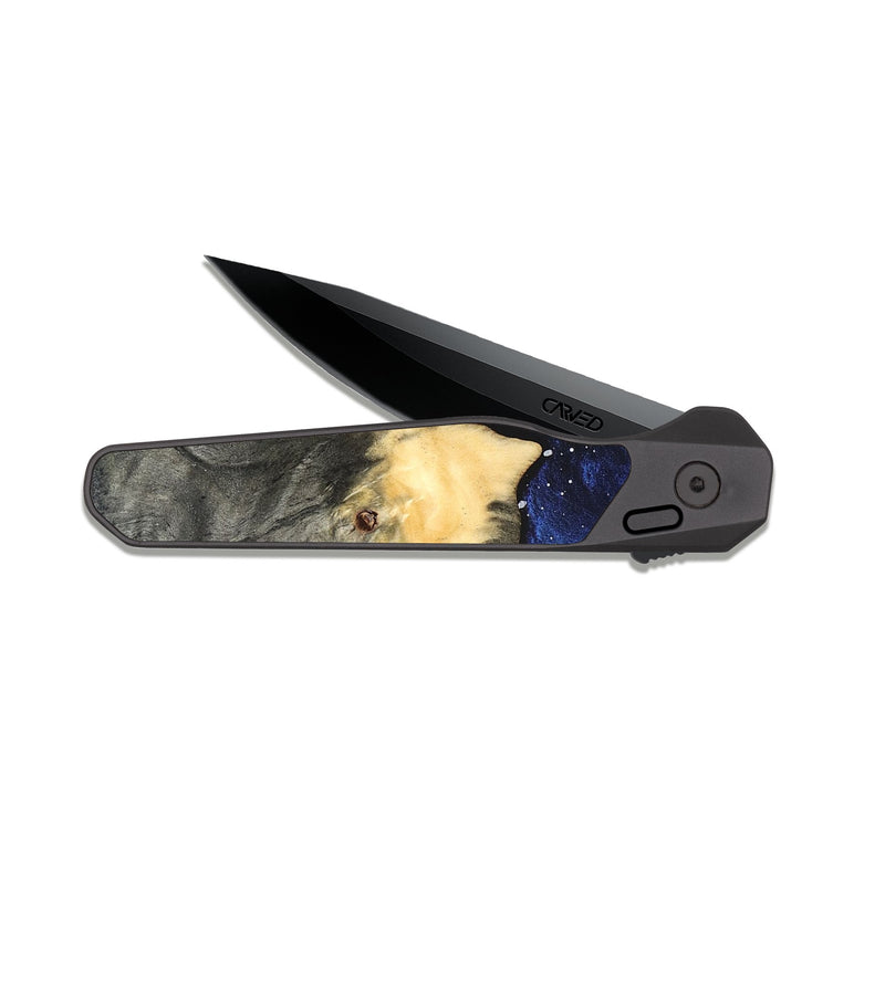 EDC Dark Slate Wood Pocket Knife - Sigmund (Cosmos, 820027)