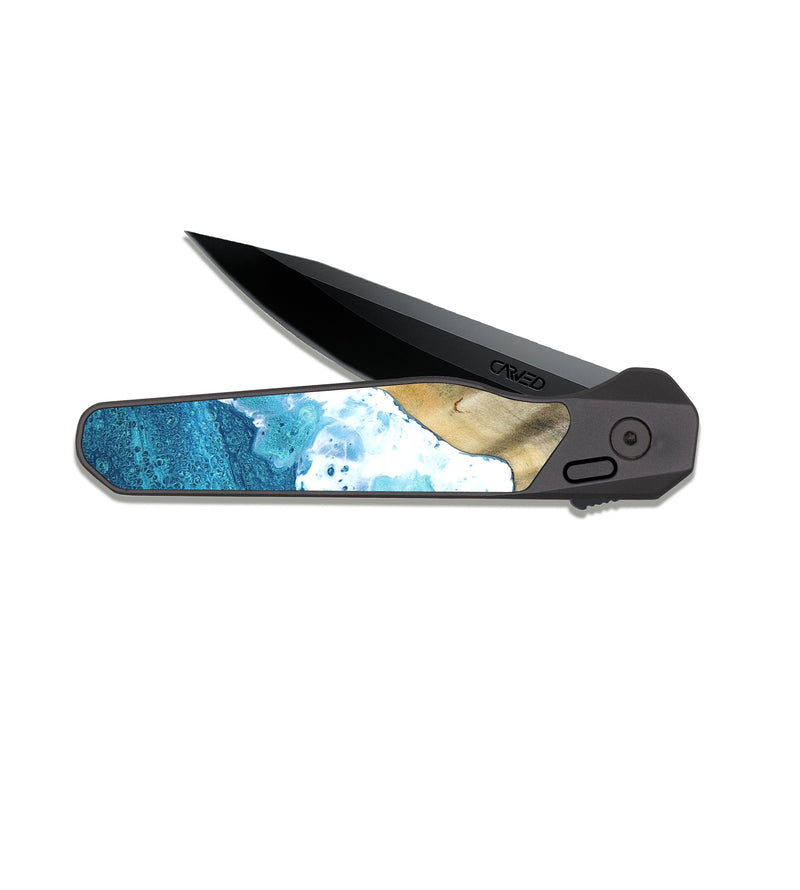 EDC Dark Slate Wood Pocket Knife - Elinor (Coastal, 820034)