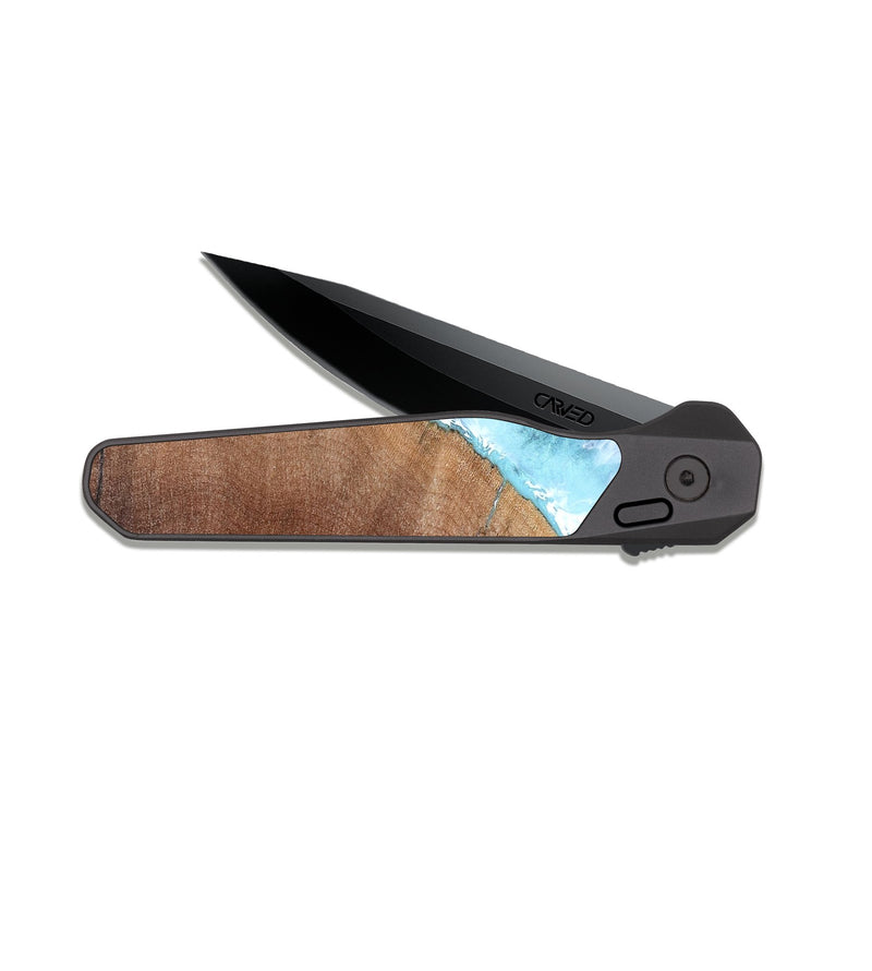 EDC Dark Slate Wood Pocket Knife - Jeanine (Coastal, 820035)