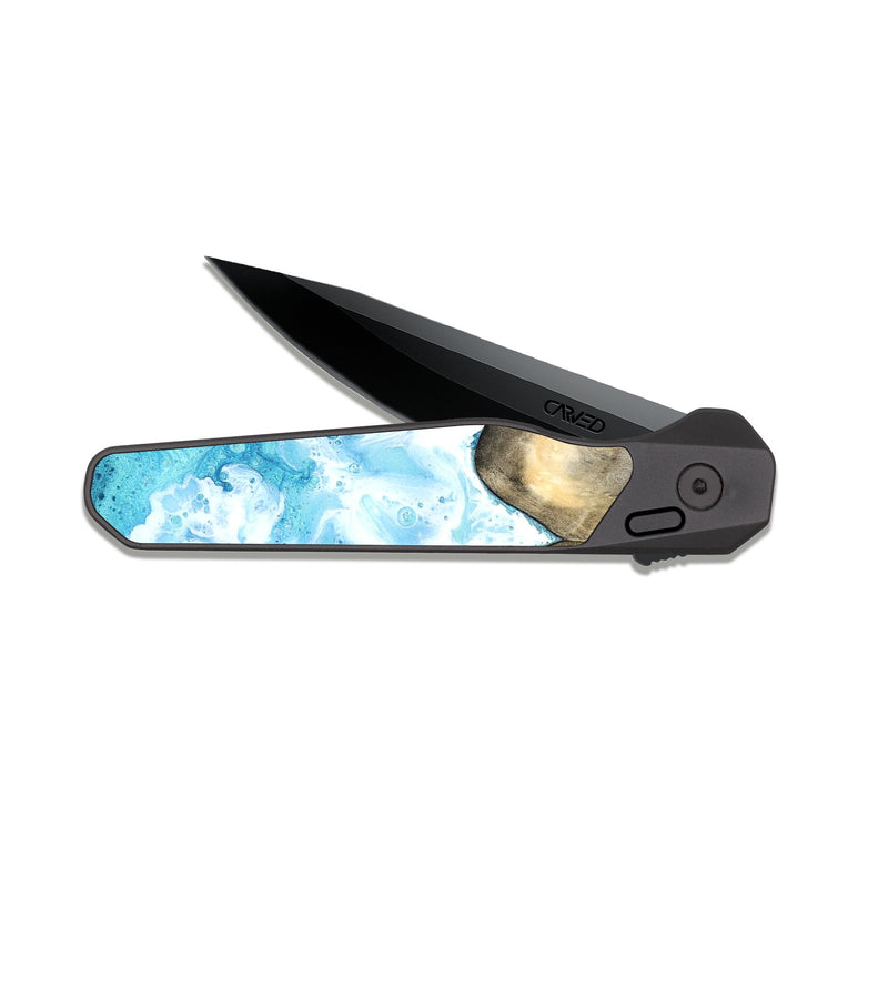 EDC Dark Slate Wood Pocket Knife - Mylo (Coastal, 820038)