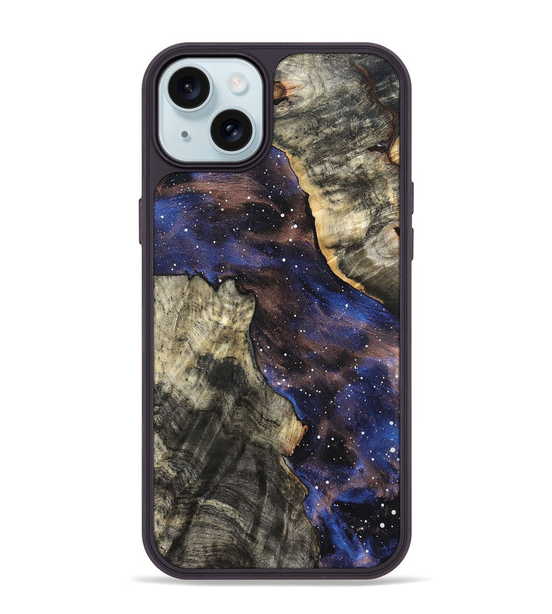 iPhone 15 Plus Wood Phone Case - Bernard (Cosmos, 820045)
