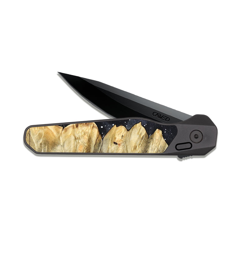 EDC Dark Slate Wood Pocket Knife - Aarav (Cosmos, 820049)