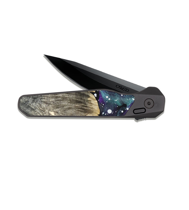 EDC Dark Slate Wood Pocket Knife - Samuel (Cosmos, 820051)