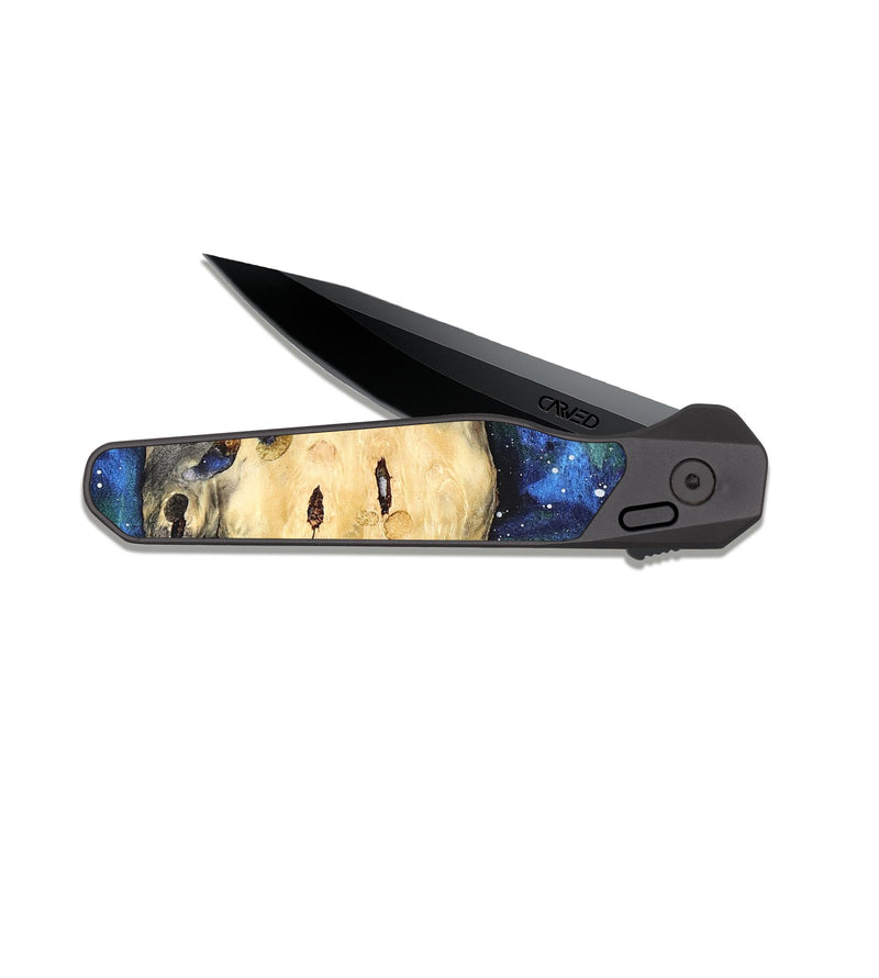 EDC Dark Slate Wood Pocket Knife - Elouise (Cosmos, 820053)