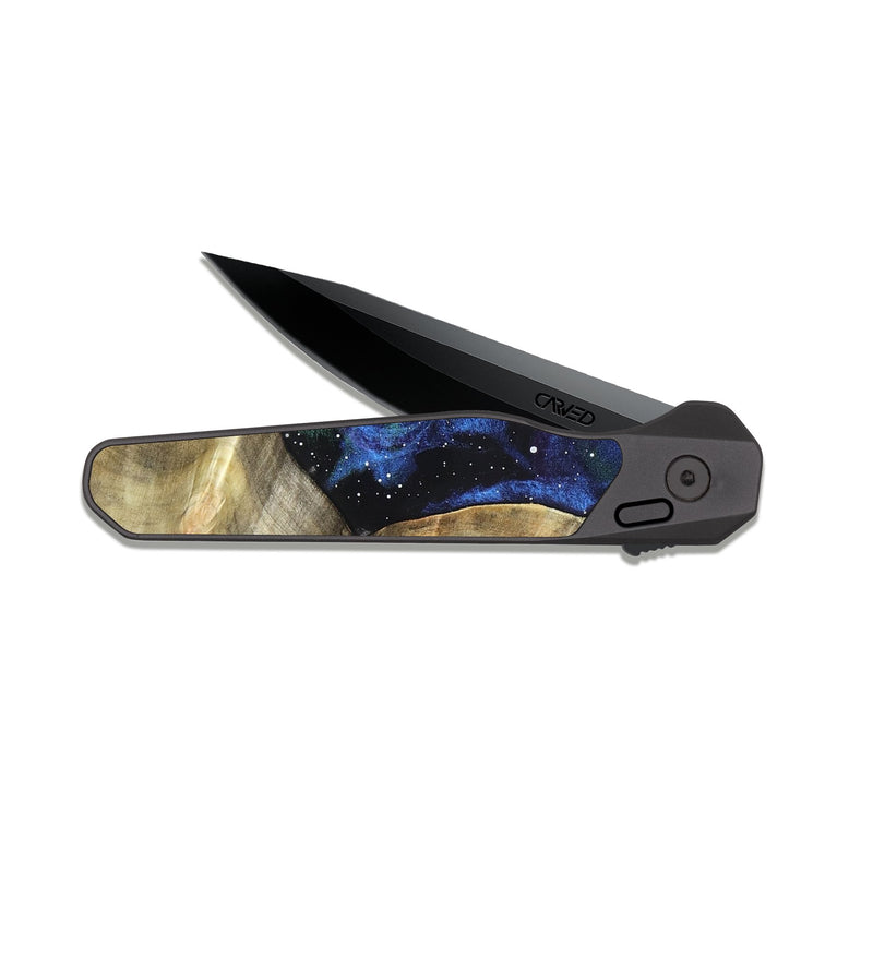EDC Dark Slate Wood Pocket Knife - Hana (Cosmos, 820057)