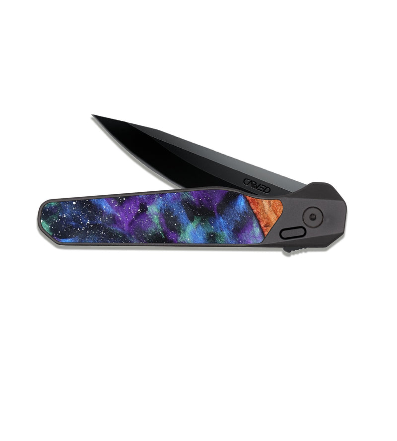 EDC Dark Slate Wood Pocket Knife - Tiana (Cosmos, 820066)