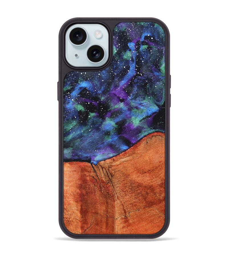 iPhone 15 Plus Wood Phone Case - Tiana (Cosmos, 820066)