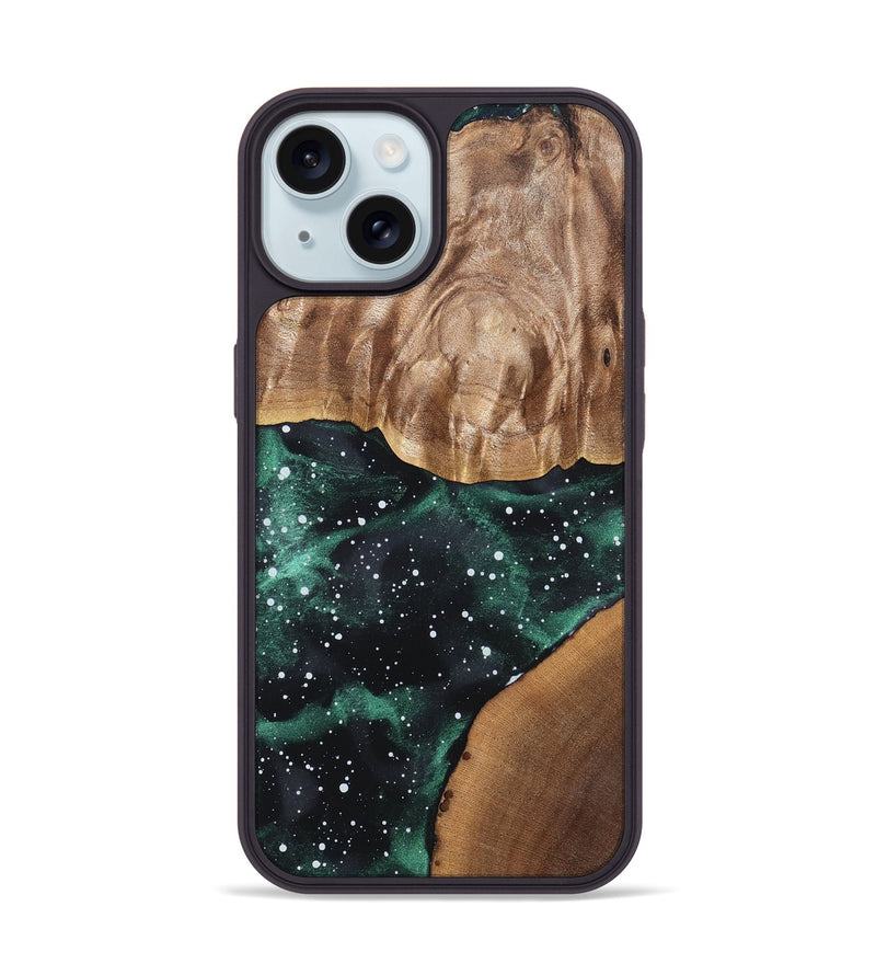 iPhone 15 Wood Phone Case - Jean (Cosmos, 820068)