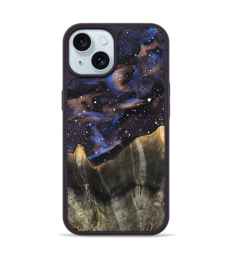 iPhone 15 Wood Phone Case - Lorene (Cosmos, 820070)
