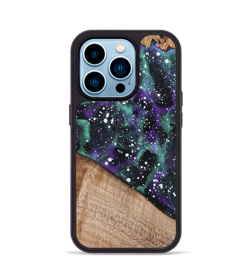 iPhone 14 Pro Wood Phone Case - German (Cosmos, 820072)