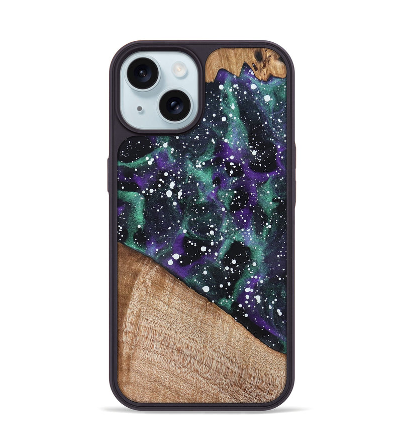 iPhone 15 Wood Phone Case - German (Cosmos, 820072)
