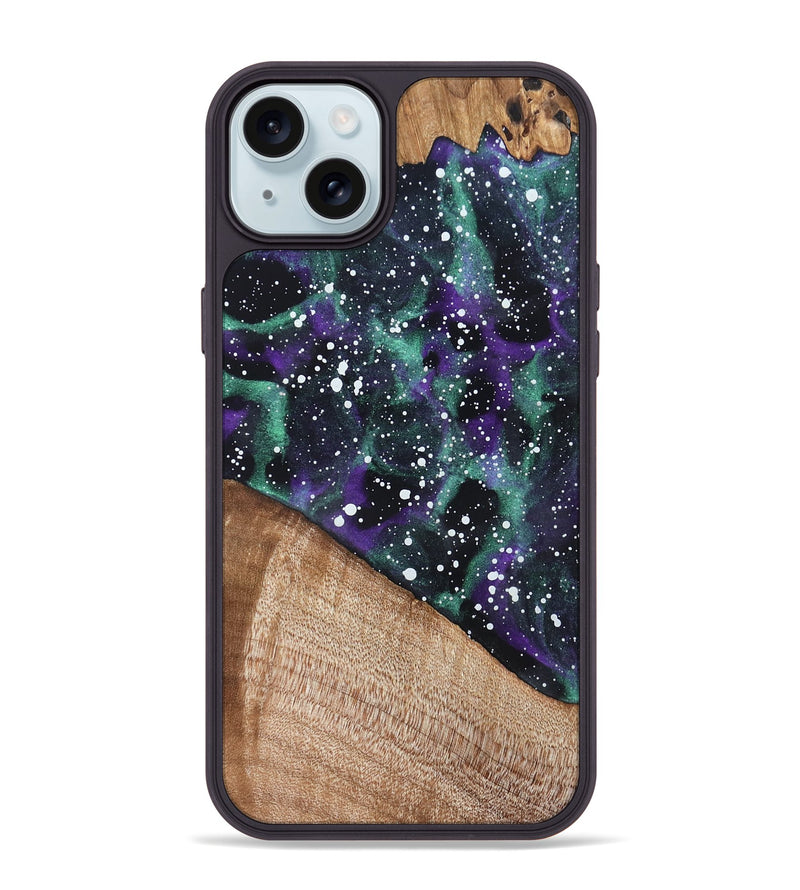 iPhone 15 Plus Wood Phone Case - German (Cosmos, 820072)