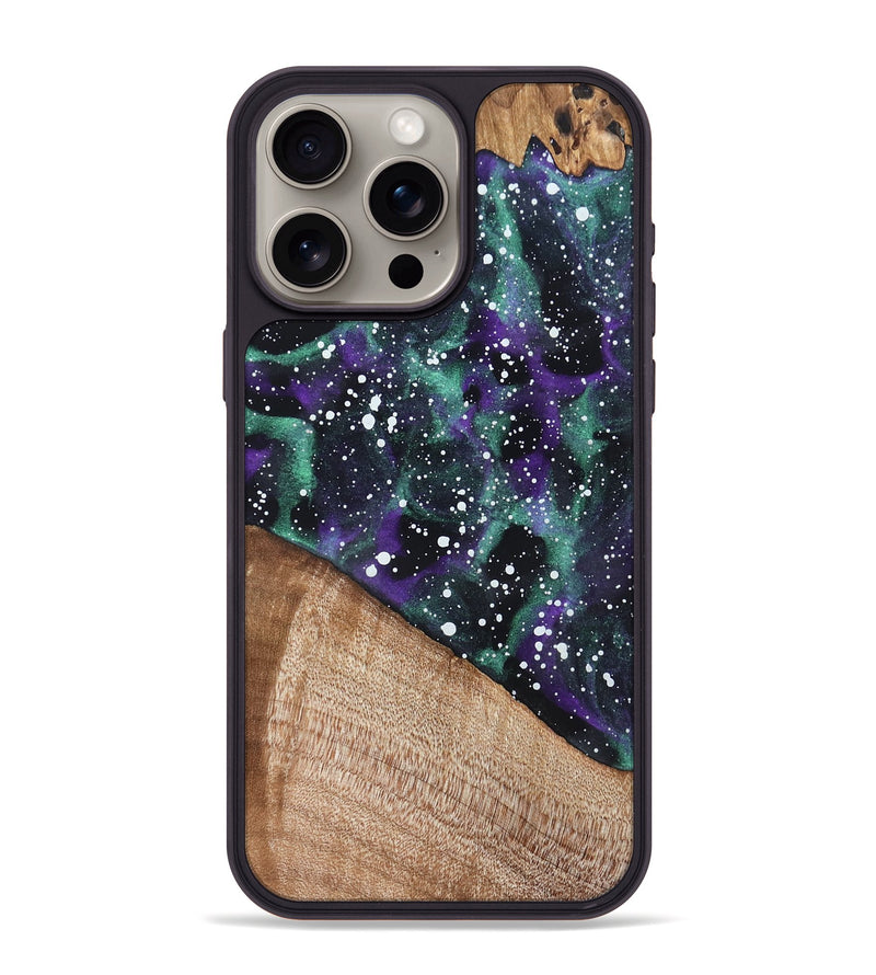 iPhone 15 Pro Max Wood Phone Case - German (Cosmos, 820072)