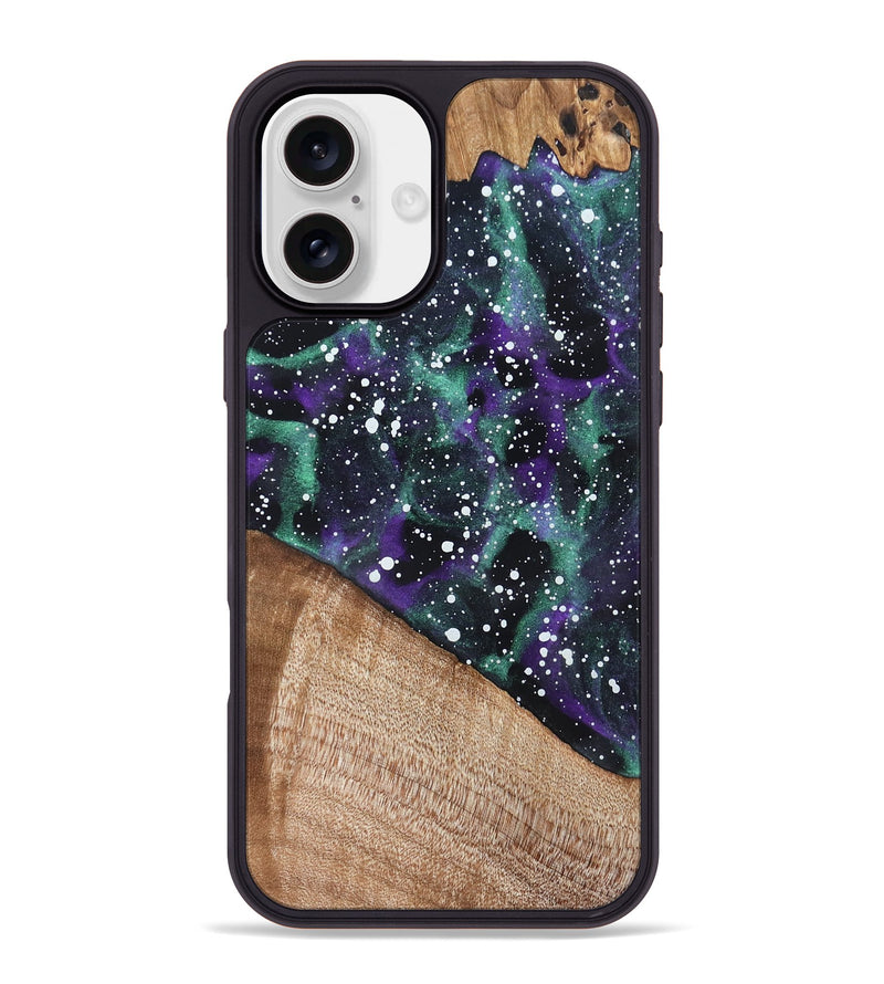 iPhone 16 Plus Wood Phone Case - German (Cosmos, 820072)