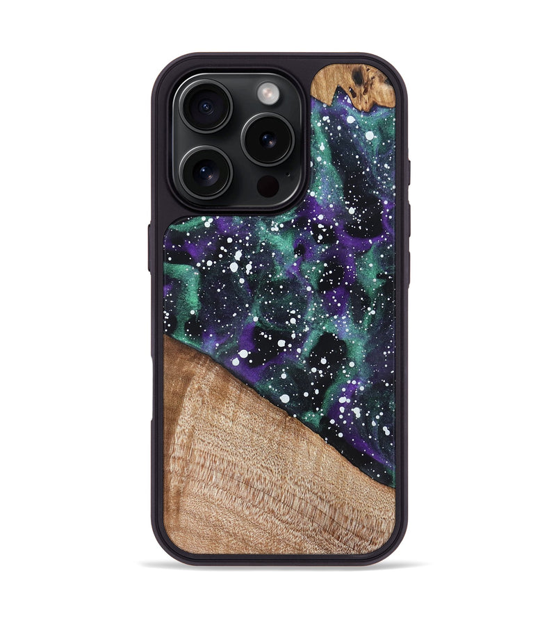 iPhone 16 Pro Wood Phone Case - German (Cosmos, 820072)