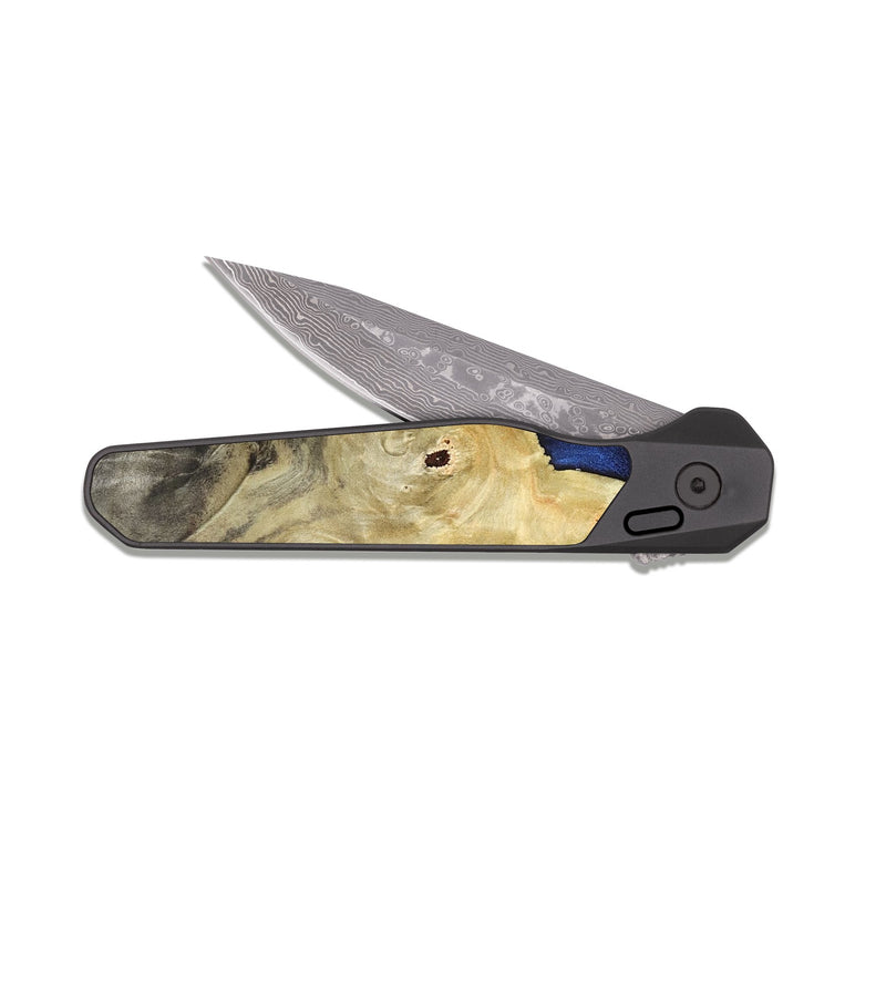 EDC Dark Damascus Wood Pocket Knife - Alani (Cosmos, 820075)