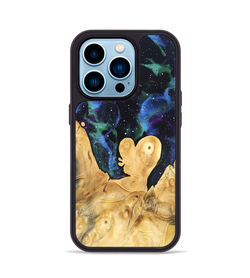iPhone 14 Pro Wood Phone Case - Josue (Cosmos, 820082)