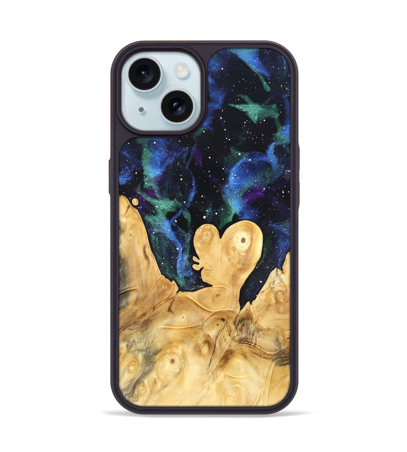 iPhone 15 Wood Phone Case - Josue (Cosmos, 820082)