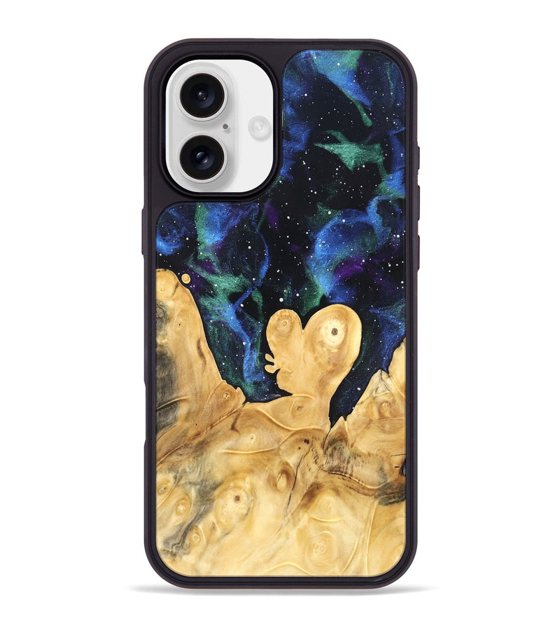 iPhone 16 Plus Wood Phone Case - Josue (Cosmos, 820082)