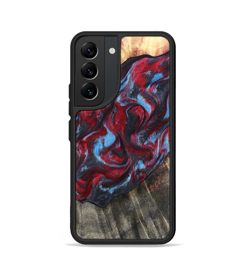 Galaxy S22 Wood Phone Case - Inez (Red, 820084)