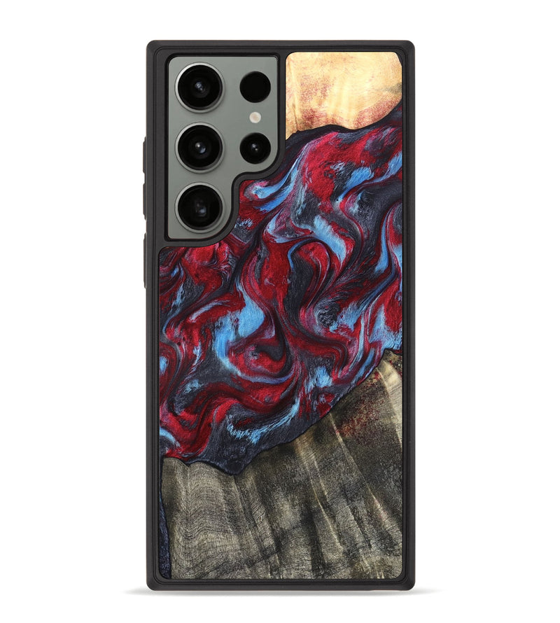 Galaxy S23 Ultra Wood Phone Case - Inez (Red, 820084)