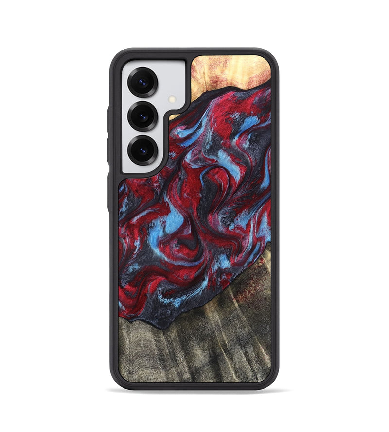 Galaxy S25 Wood Phone Case - Inez (Red, 820084)