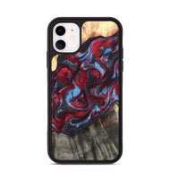 iPhone 11 Wood Phone Case - Inez (Red, 820084)
