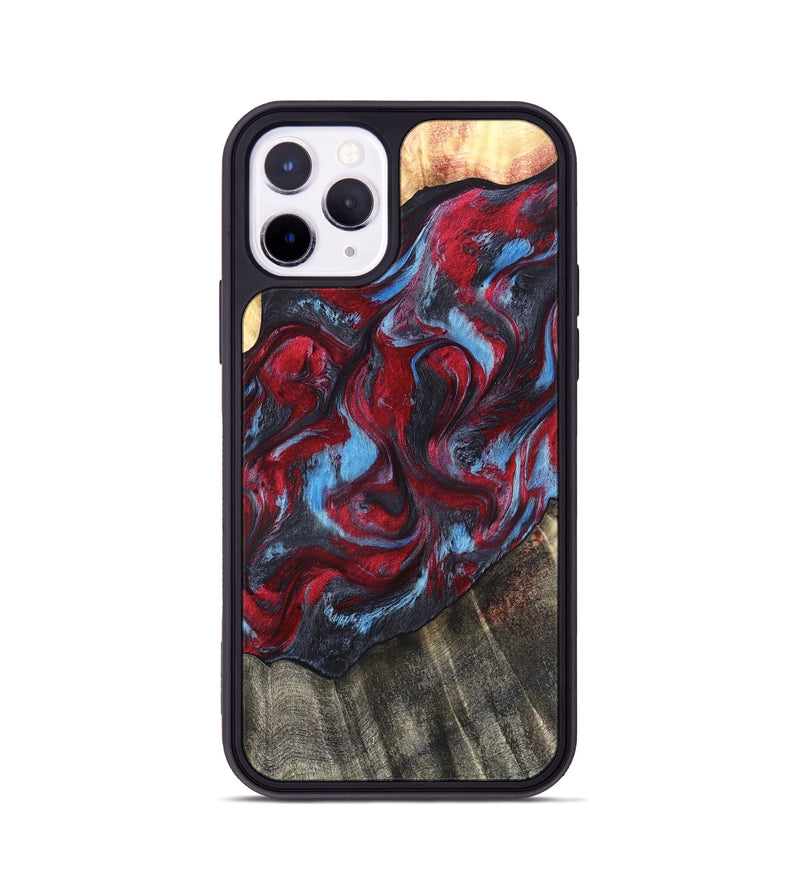 iPhone 11 Pro Wood Phone Case - Inez (Red, 820084)