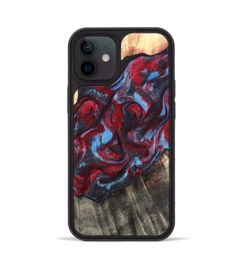 iPhone 12 Wood Phone Case - Inez (Red, 820084)