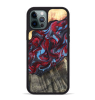 iPhone 12 Pro Max Wood Phone Case - Inez (Red, 820084)