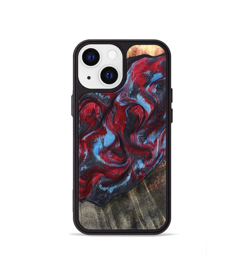 iPhone 13 mini Wood Phone Case - Inez (Red, 820084)
