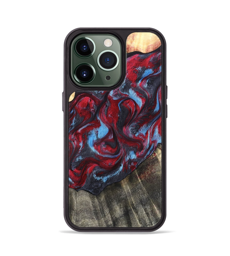 iPhone 13 Pro Wood Phone Case - Inez (Red, 820084)