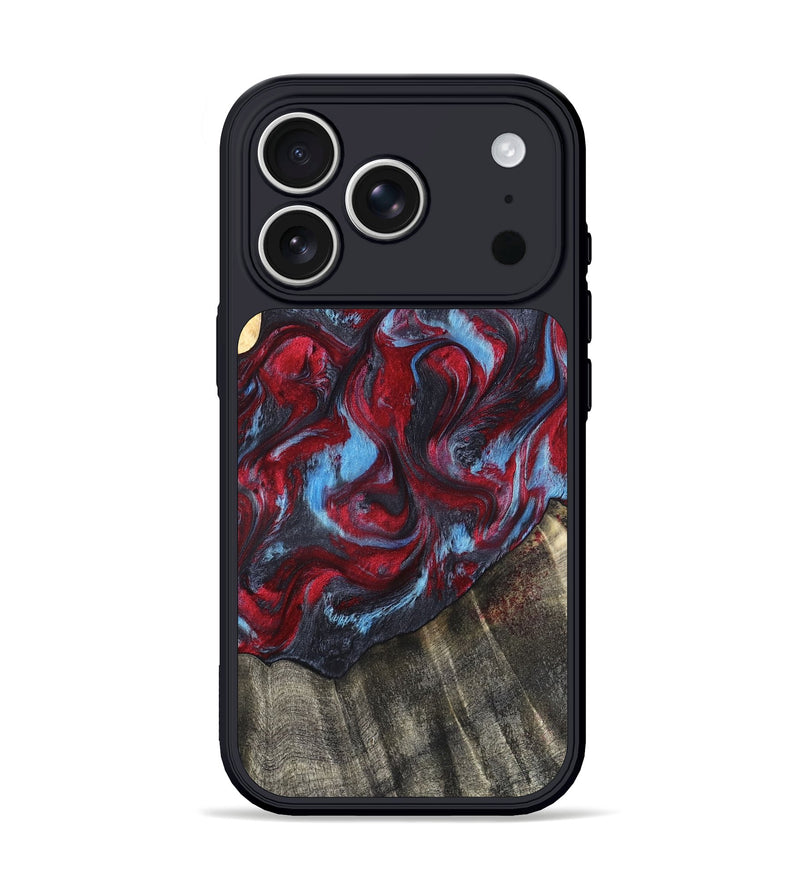 iPhone 17 Pro Wood Phone Case - Inez (Red, 820084)