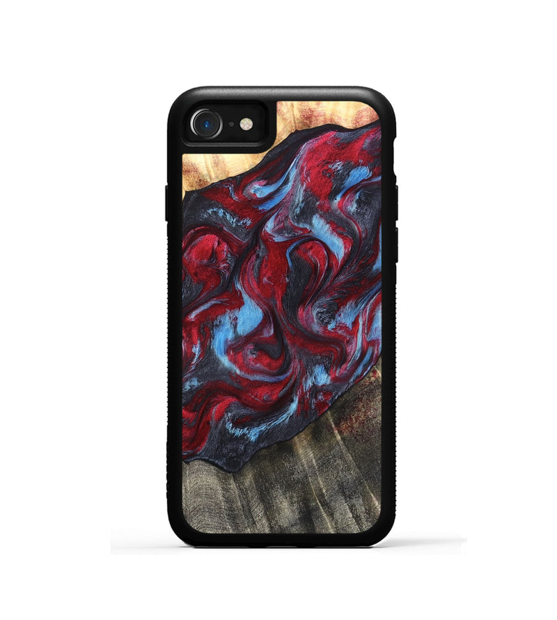 iPhone SE Wood Phone Case - Inez (Red, 820084)