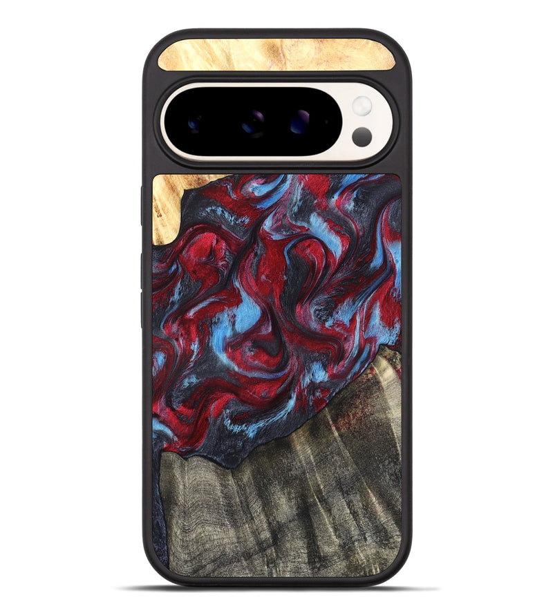Pixel 9 Pro XL Wood Phone Case - Inez (Red, 820084)
