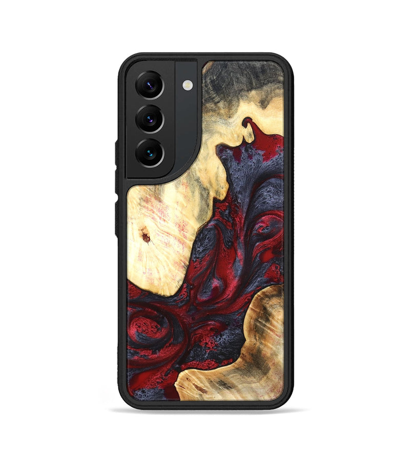 Galaxy S22 Wood Phone Case - Dereck (Red, 820085)