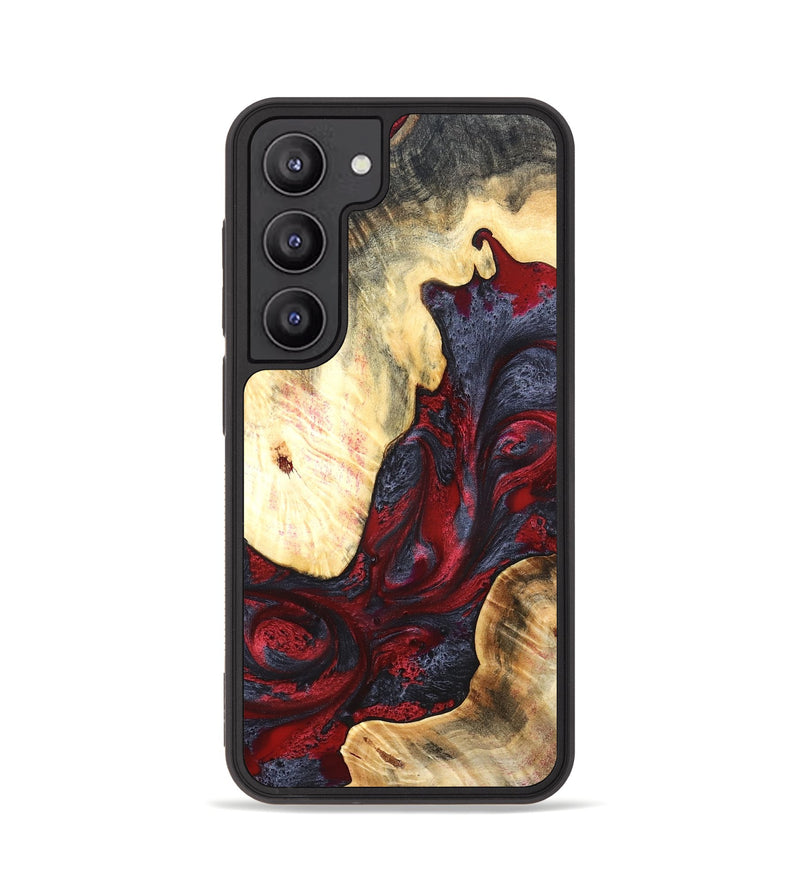 Galaxy S23 Wood Phone Case - Dereck (Red, 820085)