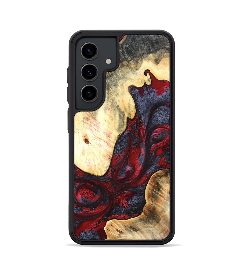 Galaxy S24 Wood Phone Case - Dereck (Red, 820085)