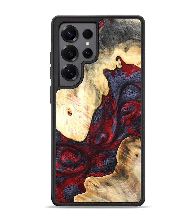 Galaxy S25 Ultra Wood Phone Case - Dereck (Red, 820085)