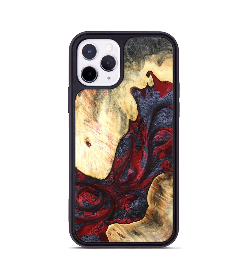 iPhone 11 Pro Wood Phone Case - Dereck (Red, 820085)