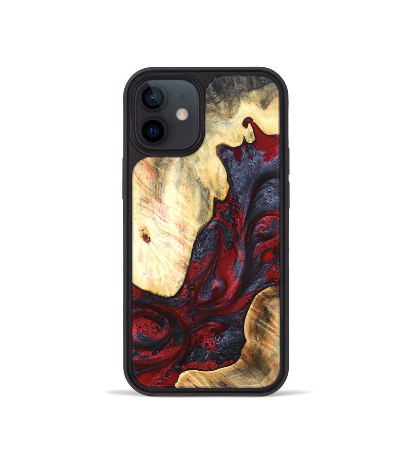 iPhone 12 mini Wood Phone Case - Dereck (Red, 820085)