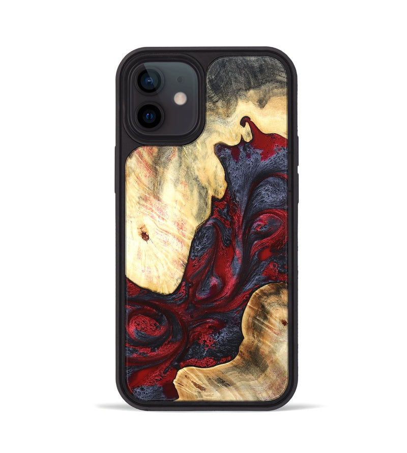 iPhone 12 Wood Phone Case - Dereck (Red, 820085)